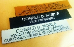 2 x 10  2 or 3 line Nameplate only